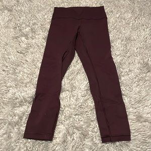 Dark Plum size 6 Wunder Under lululemon leggings